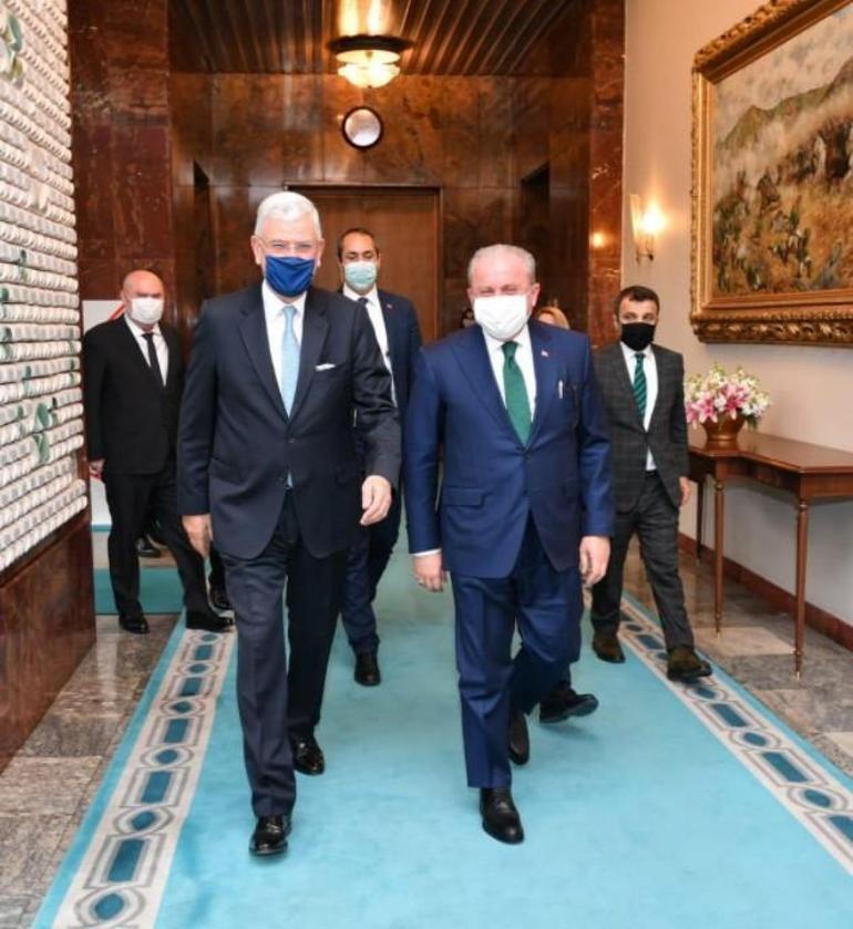 TBMM Başkanı Mustafa Şentop, BM 75. Genel Kurul Başkanı Bozkırı kabul etti