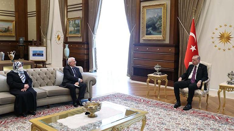 Cumhurbaşkanı Erdoğan, şehit savcı Kirazın anne ve babasını kabul etti