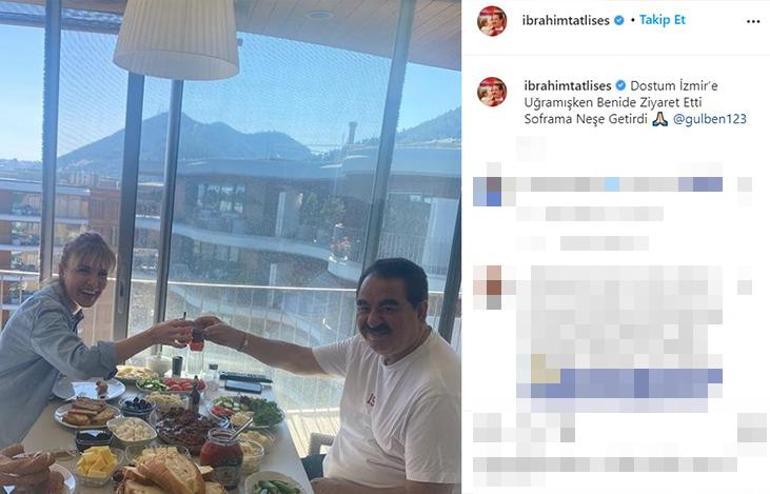 Gülben Ergen ve İbrahim Tatlıses kahvaltıda buluştu