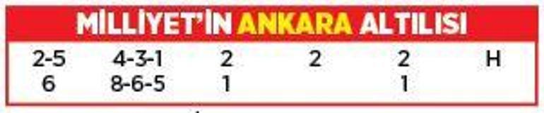 Altılı ganyanda bugün (13 Nisan)