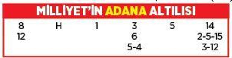 Altılı ganyanda bugün (13 Nisan)