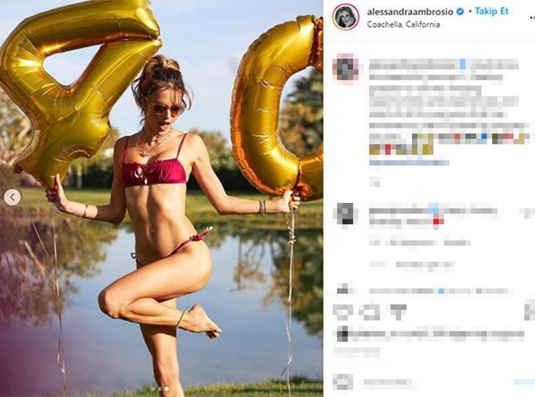 Alessandra Ambrosiodan 40 yaş pozları