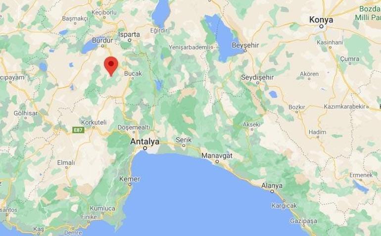 Son dakika Burdurda 3.5 büyüklüğünde deprem