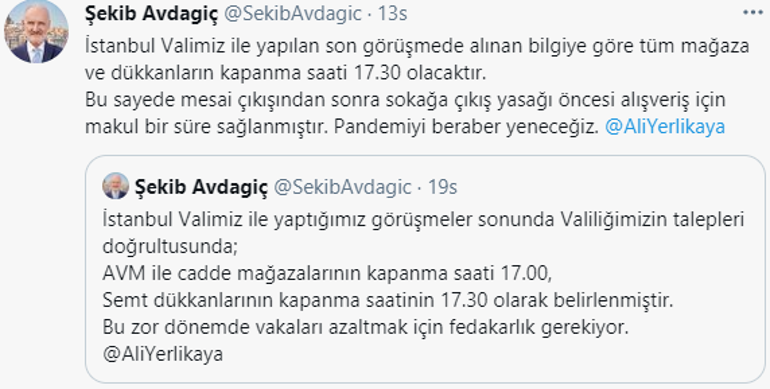 Son dakika: İstanbulda tüm mağaza ve dükkanların kapanma saati değişti