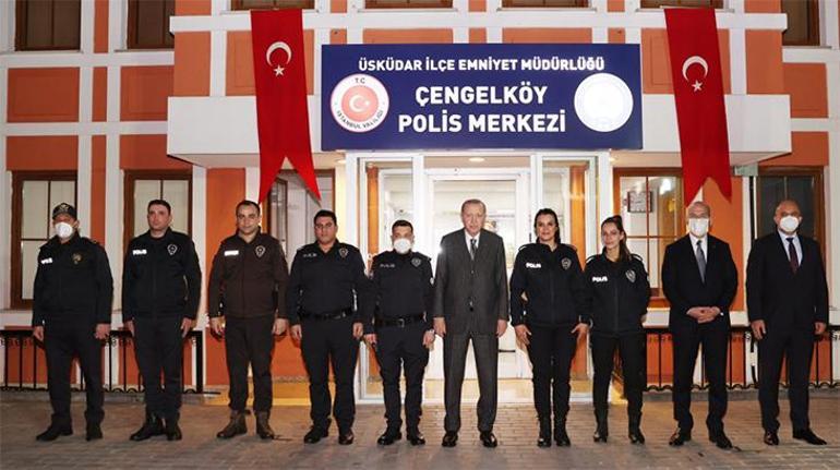 Cumhurbaşkanı Erdoğan ve Bakan Soyludan Çengelköy Polis Merkezi’nde iftar