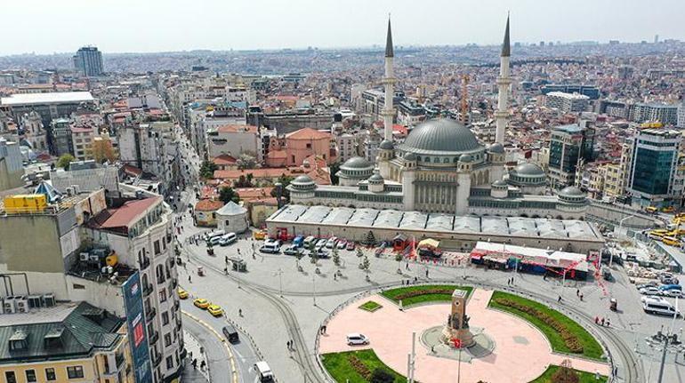 Taksim Meydanına yapılan cami ramazanın son cuması ibadete açılıyor