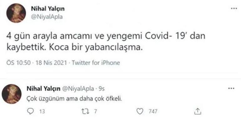 Nihal Yalçını yıkan peş peşe iki ölüm haberi