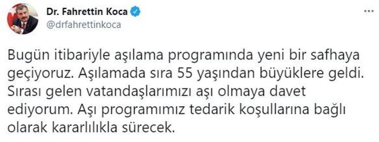 Son dakika... Aşılamada yeni dönem Sağlık Bakanı Koca duyurdu