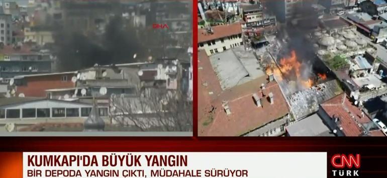 Son dakika: İstanbulda kimyasal madde dolu depoda yangın