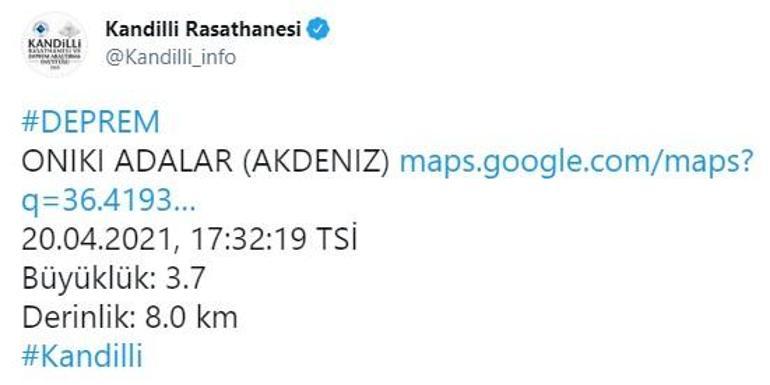 Son dakika... Datça açıklarında bir deprem daha AFAD ve Kandilliden açıklamalar