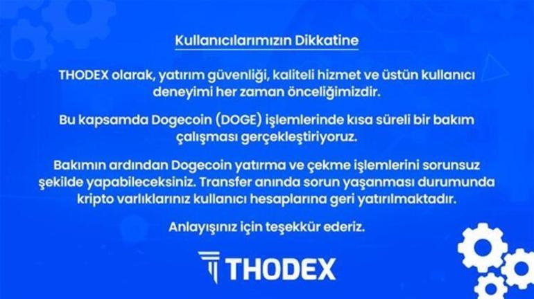 Thodex battı mı, ne zaman açılacak Thodexten açıklama geldi...