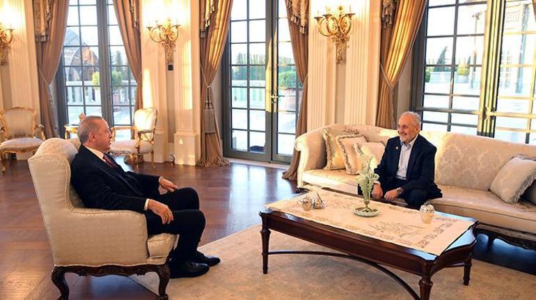 Cumhurbaşkanı Erdoğan, Saadet Partisi Yüksek İstişare Kurulu Başkanı Asiltürkü kabul etti