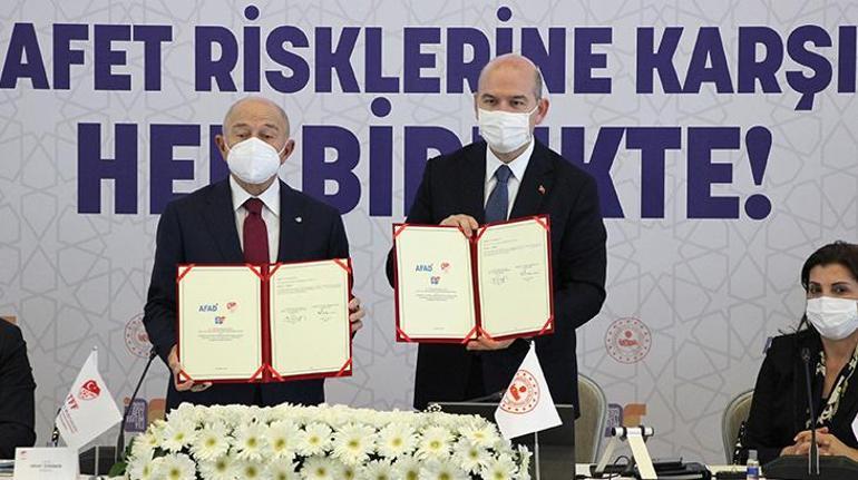 İçişleri Bakanlığı ile DİSK ve spor federasyonları arasında afetlere hazırlık eğitimi protokolü