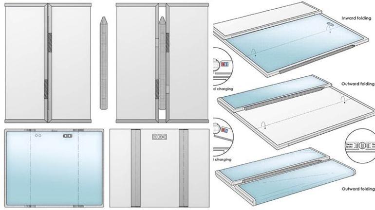 Samsung 3 ekranlı katlanabilir akıllı telefon için patent aldı