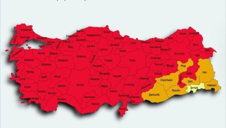 Düşük, orta, yüksek ve çok yüksek riskli iller hangileri Yeni koronavirüs risk haritası açıklandı mı