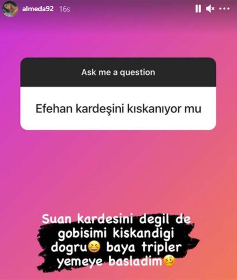 Kardeşini değil, göbeğimi kıskanıyor