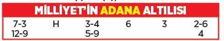 Altılı ganyanda bugün (27 Nisan)