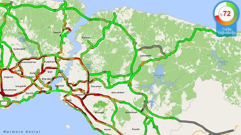 Son dakika.... Tam kapanma öncesi İstanbul trafiği felç oldu Yoğunluk...