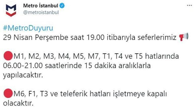 Son dakika haberi: Metro İstanbul seferlerine tam kapanma düzenlemesi geldi