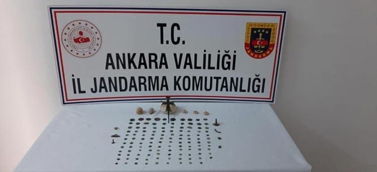 Ankarada tarihi eser operasyonu: 2 gözaltı