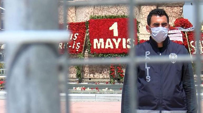 1 Mayıs kutlamaları için Taksimde geniş güvenlik önlemleri alındı