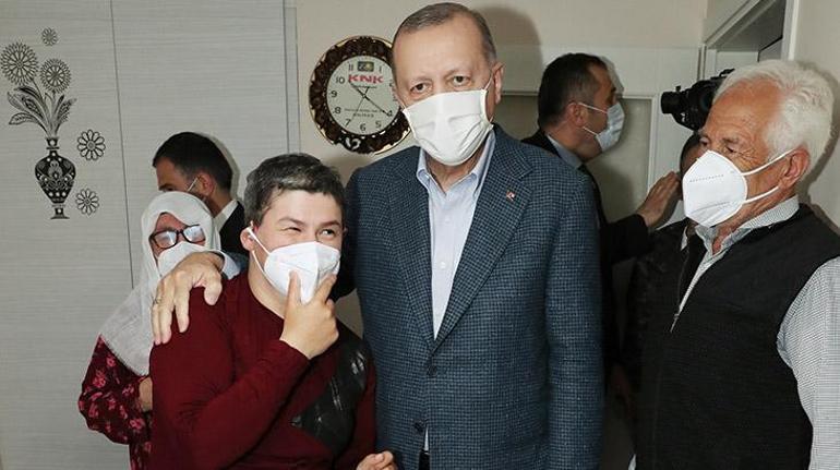 Cumhurbaşkanı Erdoğan, Mahruze Keleşi ziyaret etti