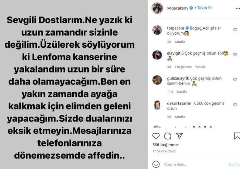 Boğaç Aksoy kimdir, nereli, kaç yaşında Boğaç Aksoy hastalığını sosyal medya üzerinden duyurdu
