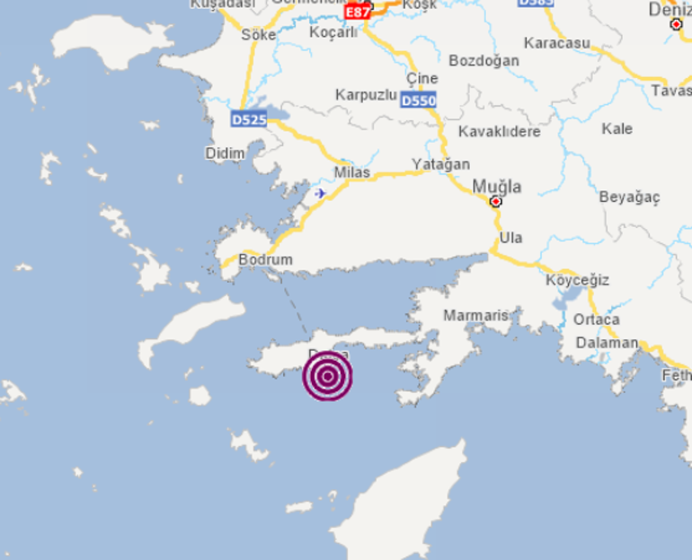 Son dakika: Ege Denizinde korkutan deprem