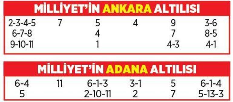 Altılı ganyanda bugün (11 Mayıs)