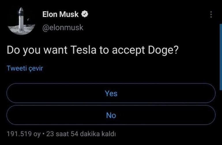 Dogecoin kaç dolar/ TL oldu Elon Musktan Dogecoin anketi...