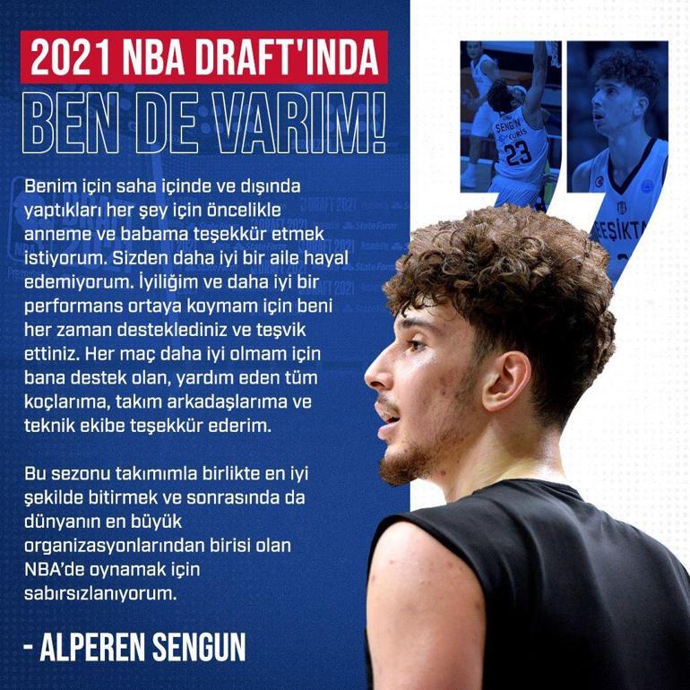 Alperen Şengün,  2021 NBA Draftına katılacağını açıkladı