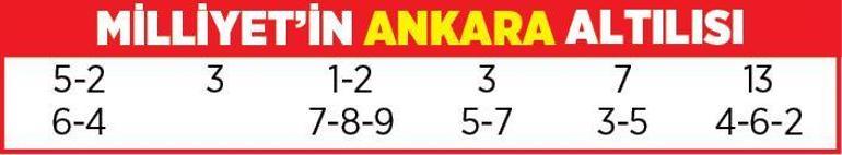 Altılı ganyanda bugün (13 Mayıs)