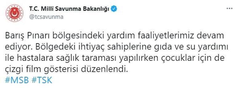 Mehmetçik, Barış Pınarı bölgesindeki yardım faaliyetlerini sürdürüyor