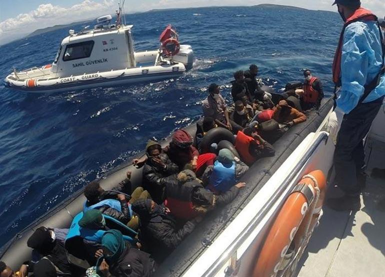 Çanakkale açıklarında 80 düzensiz göçmen kurtarıldı