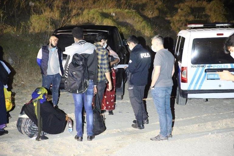 Bodrumda 10 düzensiz göçmen yakalandı