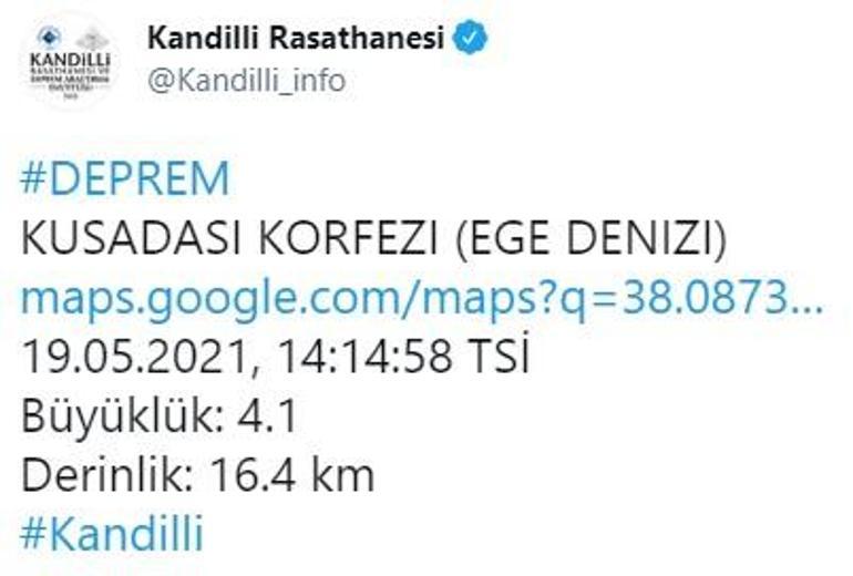 Son dakika deprem haberi: Ege Denizinde peş peşe korkutan depremler Şiddetleri açıklandı