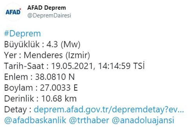 Son dakika deprem haberi: Ege Denizinde peş peşe korkutan depremler Şiddetleri açıklandı