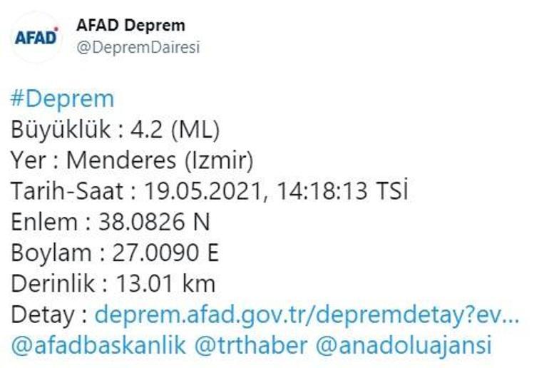 Son dakika deprem haberi: Ege Denizinde peş peşe korkutan depremler Şiddetleri açıklandı