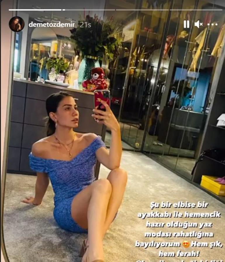 Demet Özdemirden ayna pozu