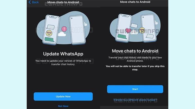 WhatsApp için bir süredir konuşulan transfer özelliği yolda