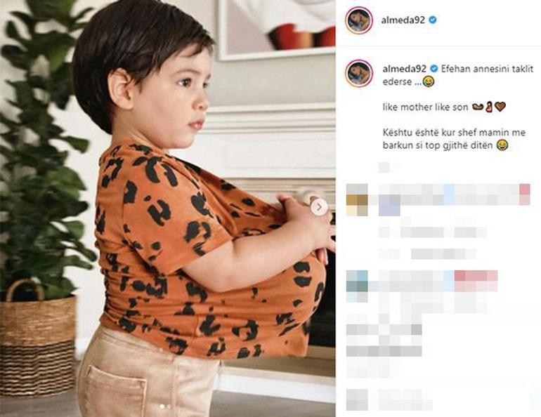 Efehan annesi Almeda Abaziyi taklit etti