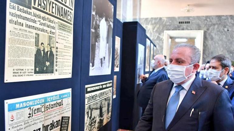 TBMM Başkanı Şentop, Mecliste Görsellerle 27 Mayıs 1960 Darbesi Sergisini açtı