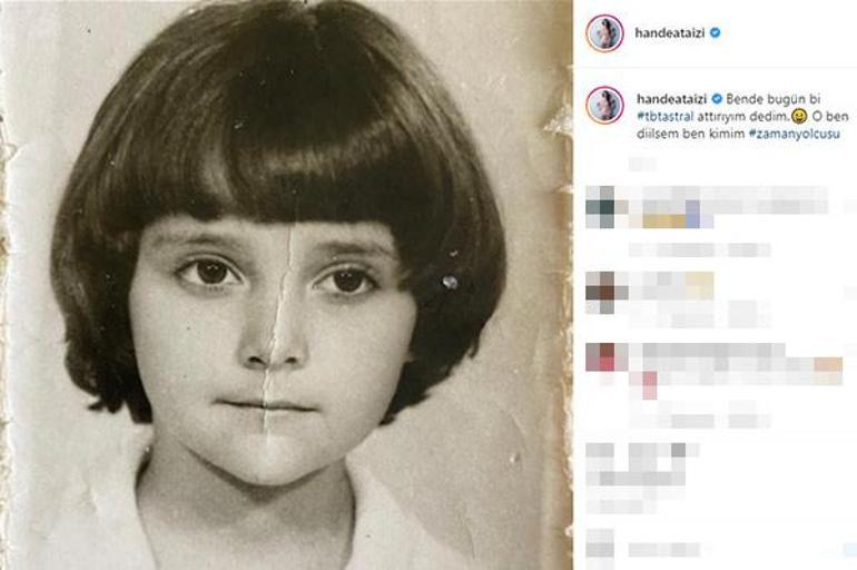 Hande Ataizi çocukluk fotoğrafını paylaştı