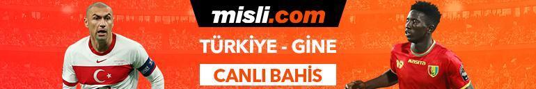 Türkiye - Gine maçı Tek Maç ve Canlı Bahis seçenekleriyle Misli.com’da