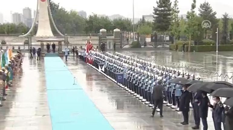 Ankarada önemli görüşme Cumhurbaşkanı Erdoğan, Garibashvili’yi resmi törenle karşıladı