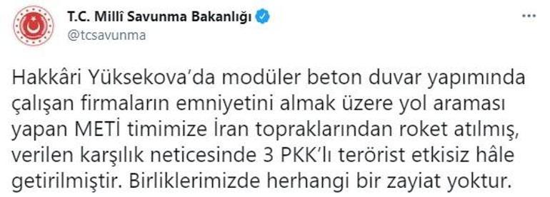 Son dakika... PKKlılar İran topraklarından METİ timine roket attı