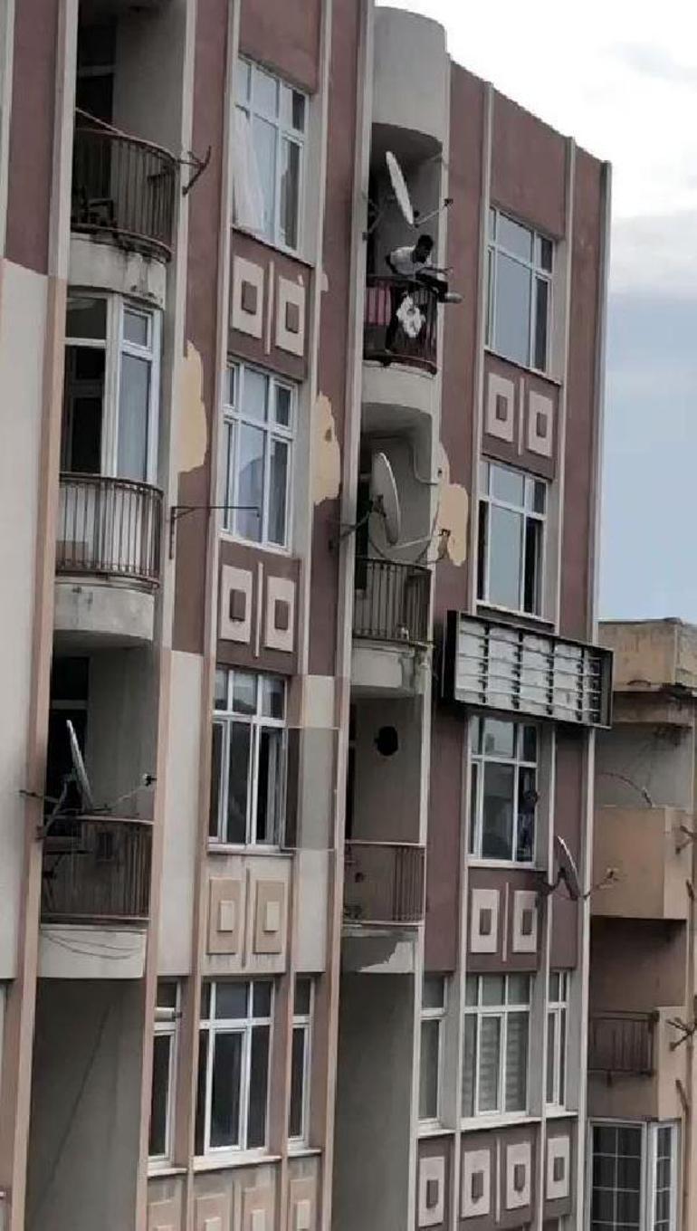 Avcılarda dehşet anları Birlikte yaşadığı kadını dövdü, 5inci kattan atlama kalktı