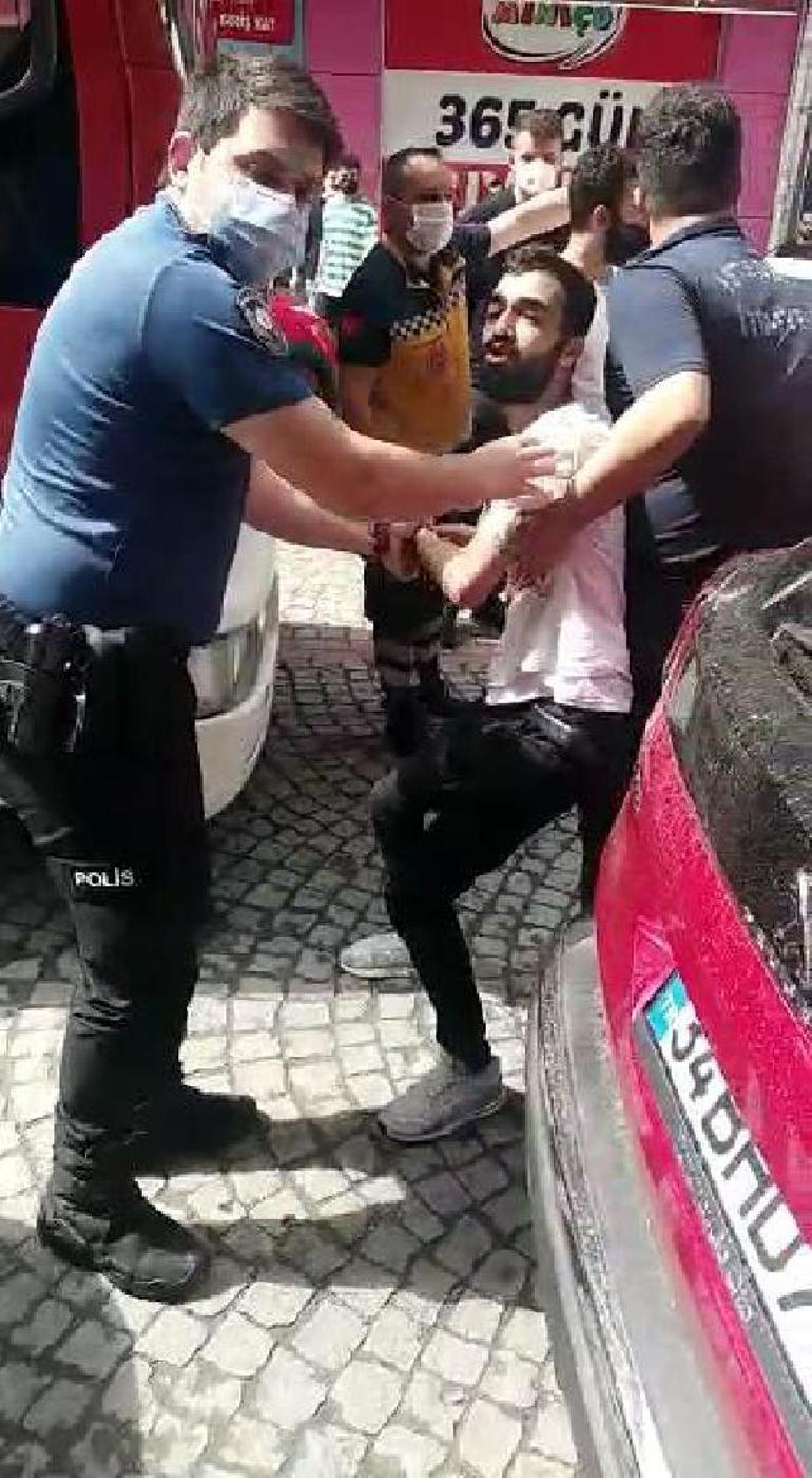 Avcılarda dehşet anları Birlikte yaşadığı kadını dövdü, 5inci kattan atlama kalktı