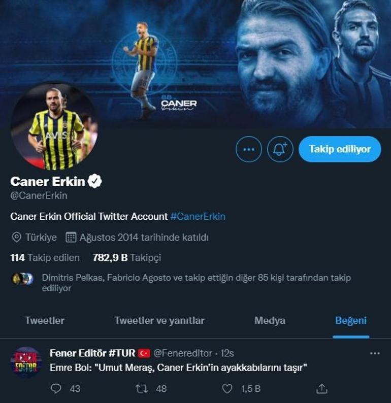 Son dakika - Caner Erkinden olay beğeni Umut Meraş ayakkabılarını taşır