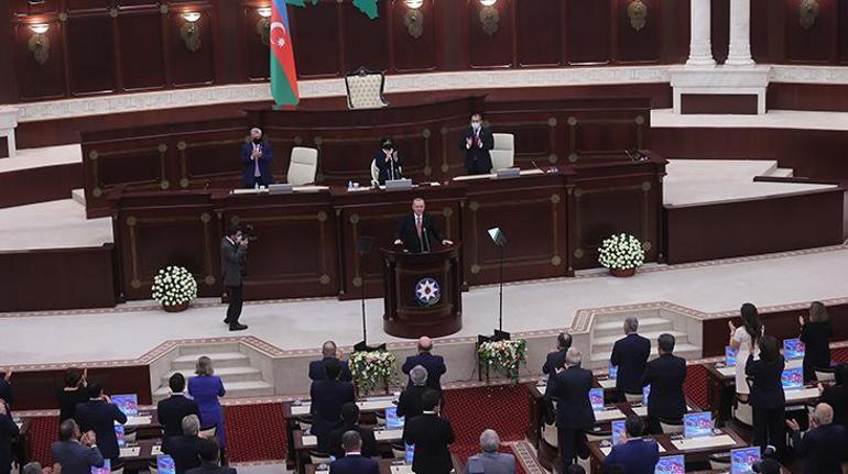 Son Dakika Haberi: Cumhurbaşkanı Erdoğandan Azerbaycan Millî Meclisinde flaş açıklamalar